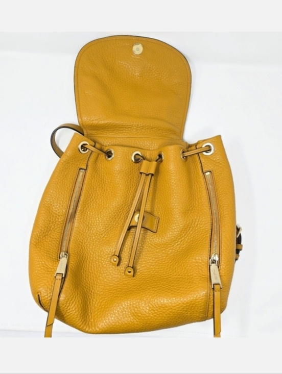 Michael Kors Viv Large Pebbled Leather Backpack Marigold main image 10
